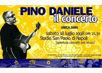 Concerto Pino Daniele web site
